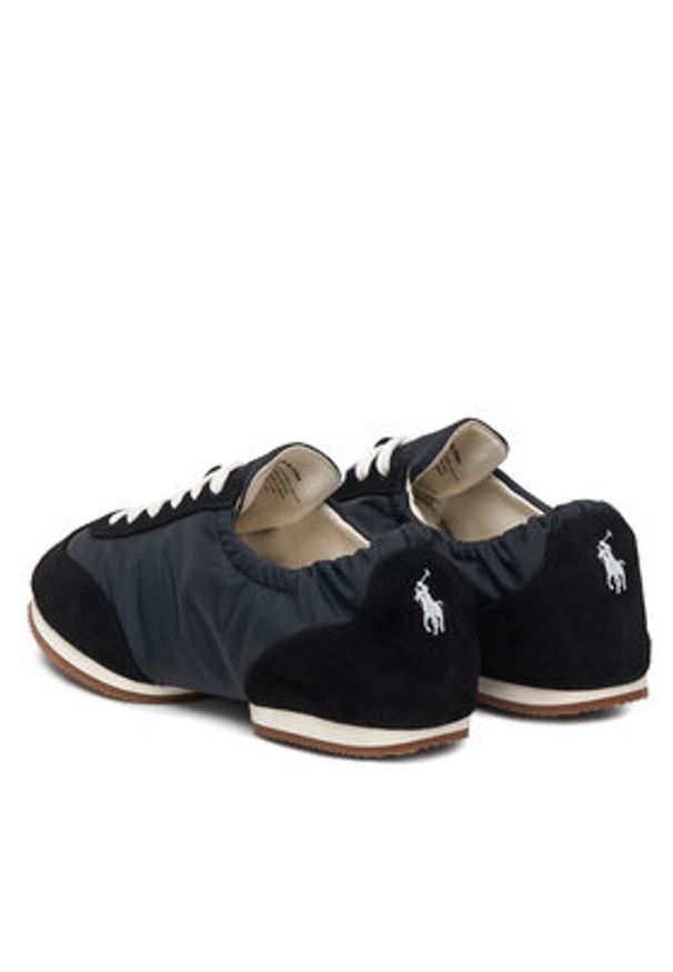 Polo Ralph Lauren Sneakersy Pony Ballerina 804907202014 Czarny. Kolor: czarny. Materiał: materiał