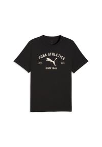 Puma - Męska koszulka PUMA Class z grafiką PUMA. Kolor: czarny. Sport: fitness #1