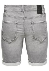 Only & Sons Szorty jeansowe Ply 22018583 Szary Regular Fit. Kolor: szary. Materiał: bawełna, jeans #3