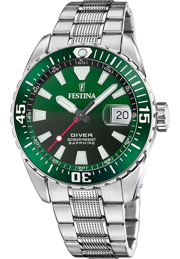 Zegarek Festina Zegarek męski Festina F20669-2 srebrny. Kolor: srebrny