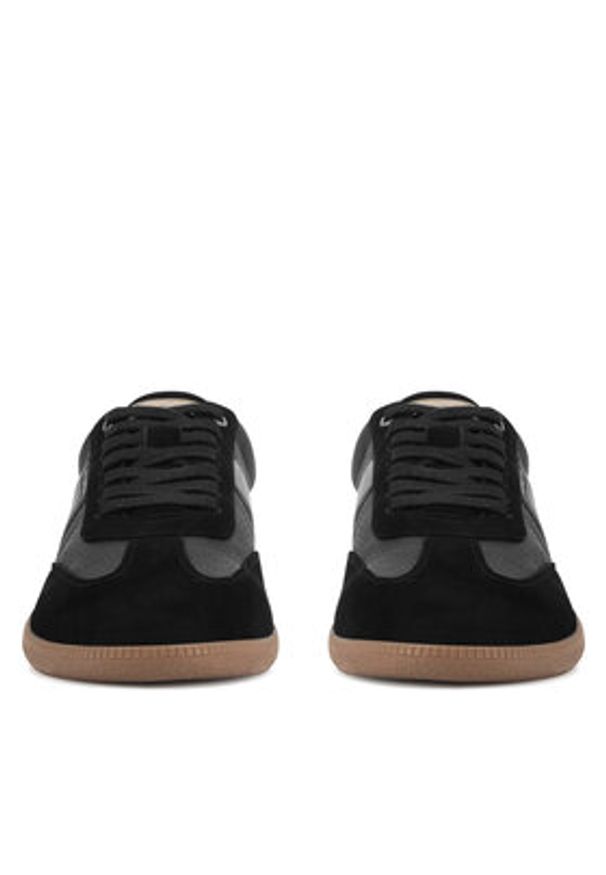 MEXX Półbuty PATRICK-01 MI24 Czarny. Kolor: czarny. Materiał: skóra, zamsz