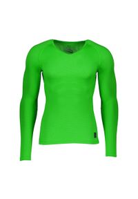 Nike - Męski Top Hyper Plain. Kolor: zielony. Sport: turystyka piesza