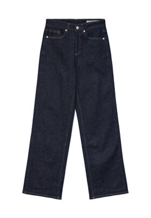 Vero Moda Jeansy Tessa 10297608 Granatowy Wide Leg. Kolor: niebieski