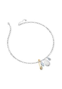 Swarovski - Naszyjnik SO COOL. Materiał: metalowe. Kolor: srebrny. Kamień szlachetny: perła, kryształ #2