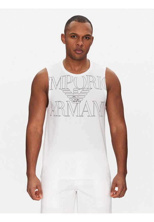 Emporio Armani Underwear Tank top EM000572 AF12326 U0002 Biały Regular Fit. Kolor: biały. Materiał: bawełna