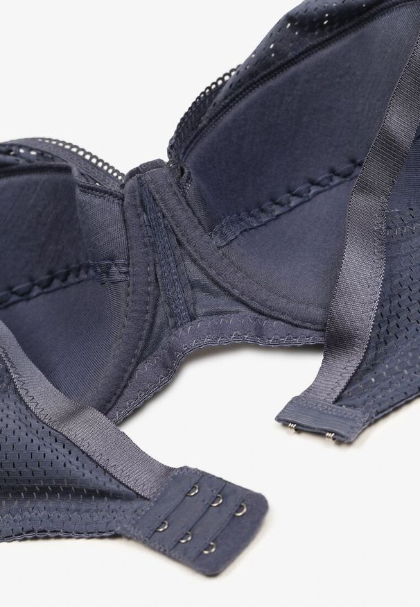 Born2be - Granatowy Biustonosz z Regulowanymi Ramiączkami Xoviana. Kolekcja: plus size. Kolor: niebieski