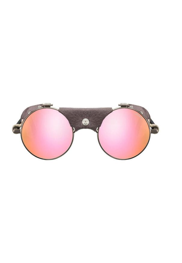 Okulary JULBO VERMONT. Kształt: okrągłe. Kolor: brązowy. Materiał: skóra. Sport: turystyka piesza, outdoor, wspinaczka