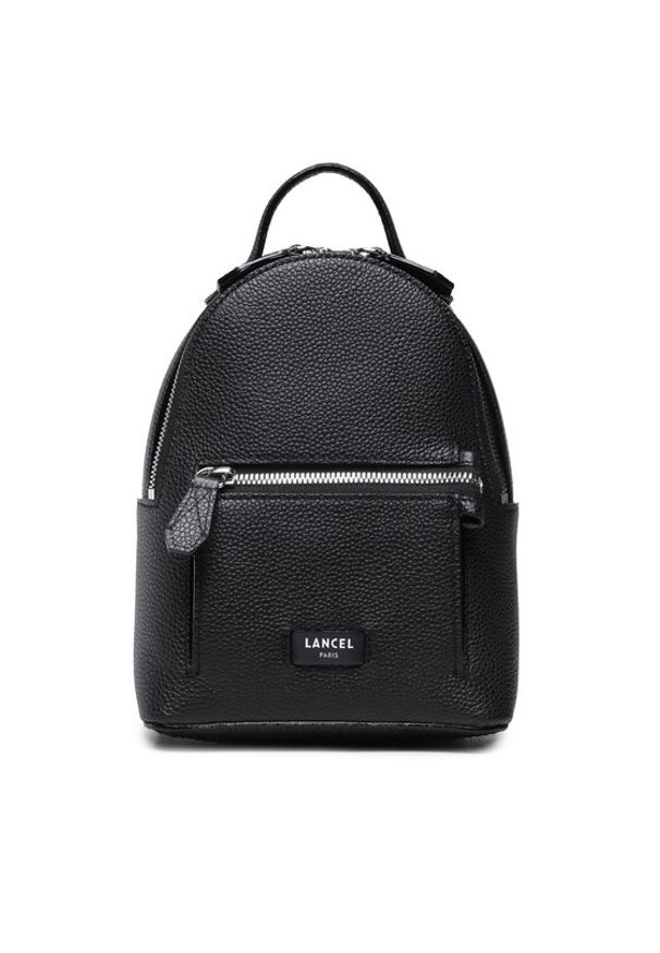 Lancel Plecak Mini Zip Backpack A1209210TU Czarny. Kolor: czarny. Materiał: skóra