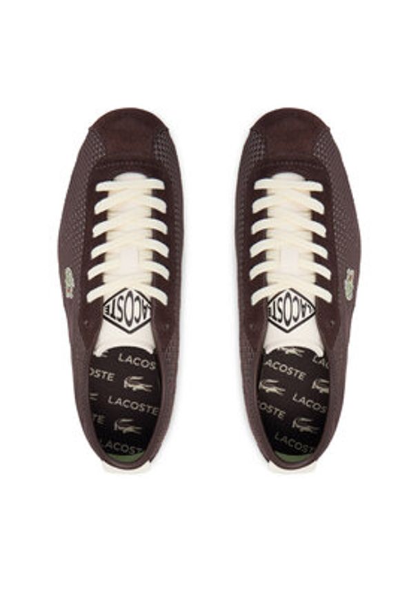 Lacoste Sneakersy Athleisure 51SFA0051 Brązowy. Kolor: brązowy. Materiał: materiał