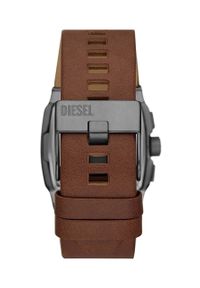 Diesel zegarek męski kolor brązowy. Kolor: brązowy. Materiał: skóra, materiał #3