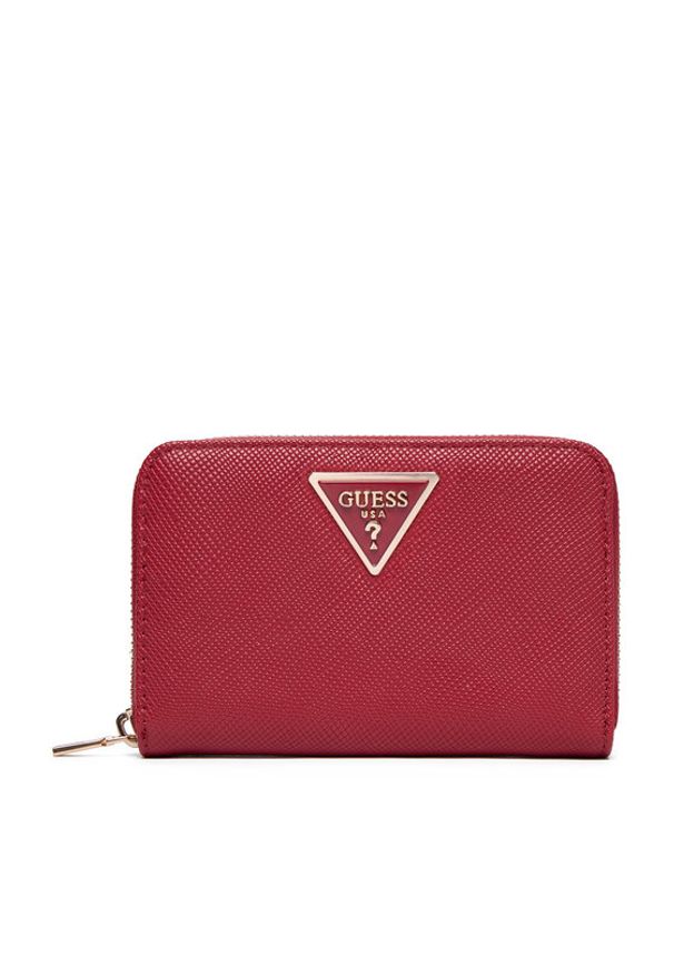 Guess Duży Portfel Damski Laurel II Slg SWZG74 59140 Czerwony. Kolor: czerwony. Materiał: skóra