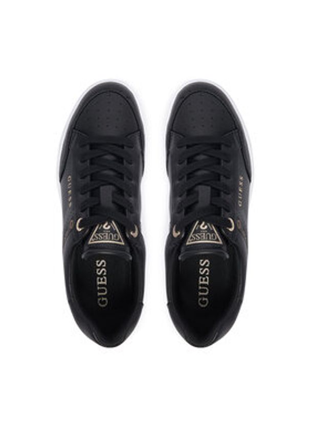 Guess Sneakersy FLTGXL ELE12 Czarny. Kolor: czarny. Materiał: skóra