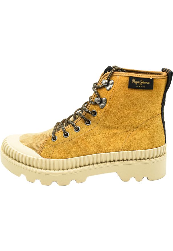 Buty damskie Pepe Jeans Ascot Desert. Okazja: na co dzień. Kolor: brązowy. Styl: sportowy, casual, elegancki