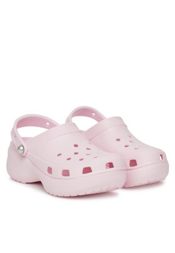 Crocs Klapki Classic Platform Pearl Clog 211231 Różowy. Kolor: różowy. Obcas: na platformie