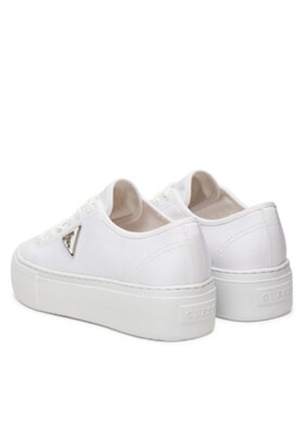 Guess Trampki FLJJZ3 FAB12 Biały. Kolor: biały. Materiał: materiał