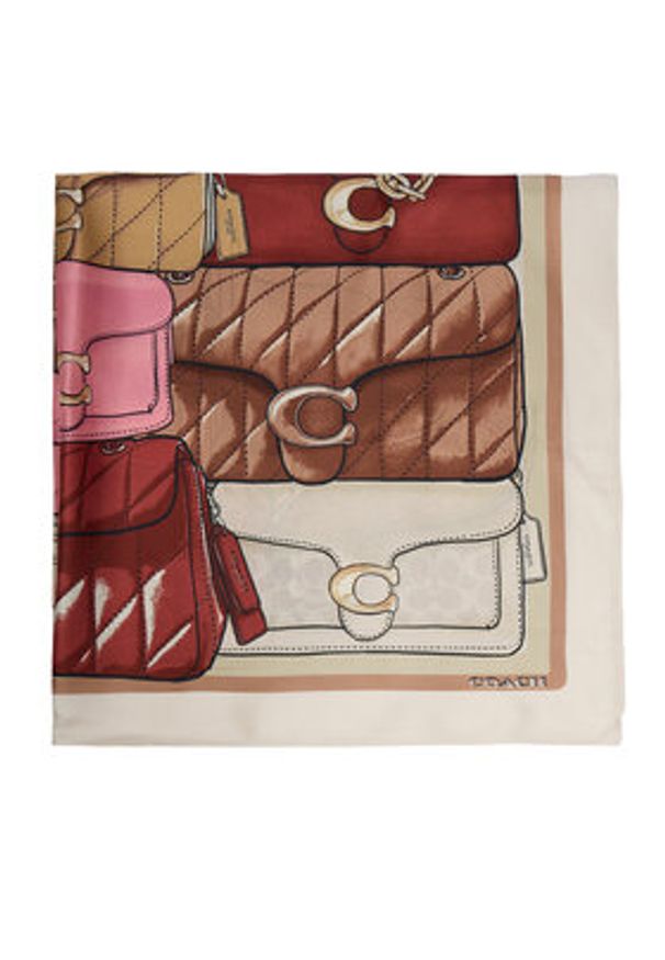 Coach Chusta 29CAS76 Biały. Kolor: biały. Materiał: jedwab