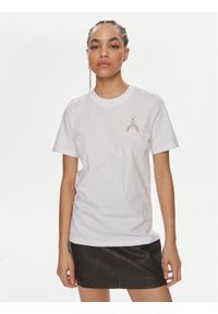 Patrizia Pepe T-Shirt 2M4381/J159-W103 Biały Regular Fit. Kolor: biały. Materiał: bawełna