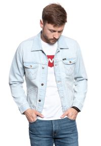 Wrangler - KURTKA JEANSOWA WRANGLER 124MJ BLUE RHAPSODY W4MJUG13I. Materiał: jeans #7