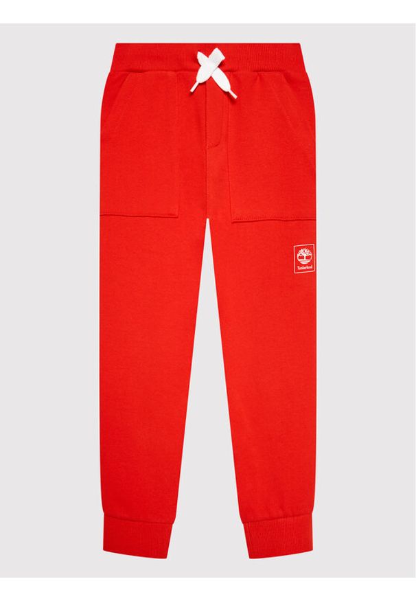 Timberland Spodnie dresowe T24B79 S Czerwony Regular Fit. Kolor: czerwony. Materiał: bawełna