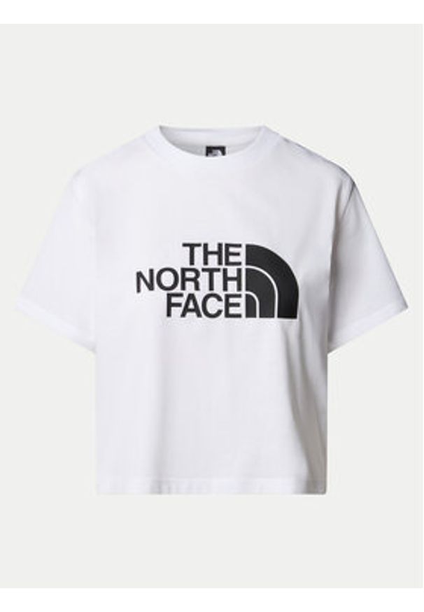 The North Face T-Shirt Easy NF0A8A6H Biały Loose Fit. Kolor: biały. Materiał: bawełna