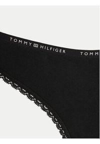 TOMMY HILFIGER - Tommy Hilfiger Komplet 3 par stringów UW0UW05954 Czarny. Kolor: czarny. Materiał: bawełna