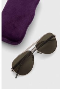 Gucci okulary przeciwsłoneczne męskie kolor srebrny. Kolor: srebrny #2