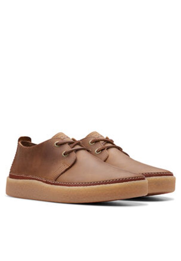 Clarks Półbuty Clarkwood Low 26176866 Brązowy. Kolor: brązowy. Materiał: skóra
