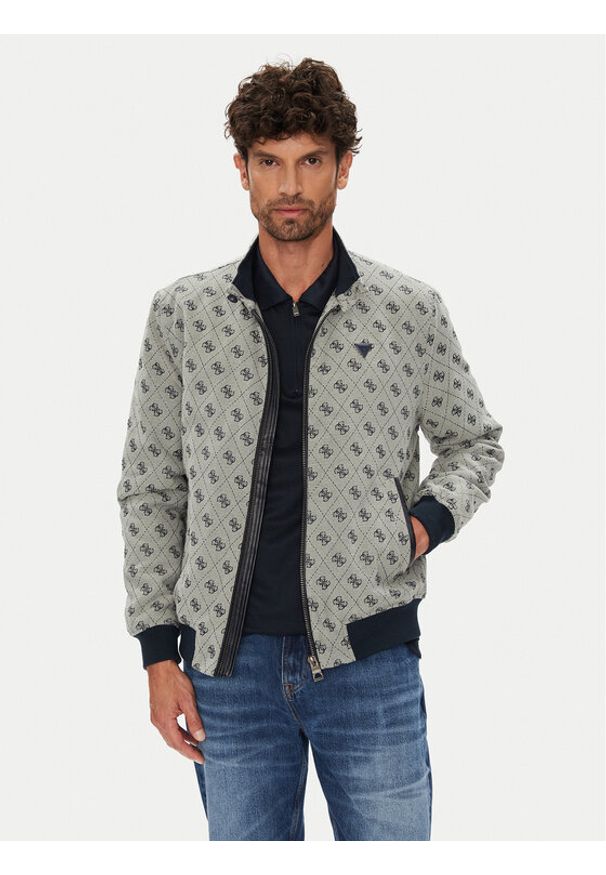 Guess Kurtka bomber M5YL04 WGUE0 Granatowy Regular Fit. Kolor: niebieski. Materiał: syntetyk