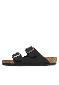 Birkenstock Klapki Arizona Bs 1019115 Czarny. Kolor: czarny. Materiał: skóra