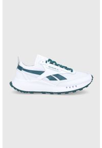 Reebok Classic Buty skórzane CL Legacy kolor biały. Nosek buta: okrągły. Zapięcie: sznurówki. Kolor: biały. Materiał: skóra. Model: Reebok Classic #1