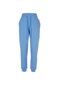 Spodnie dresowe organiczna wysoka talia duże rozmiary kobiety Urban Classics. Kolor: niebieski. Materiał: dresówka. Długość: długie #1