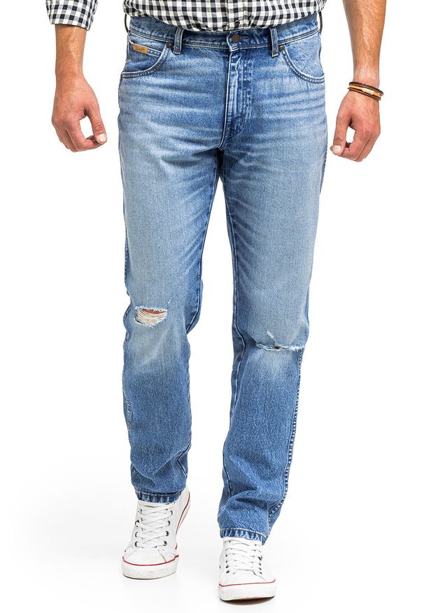Wrangler - WRANGLER TEXAS TAPER MĘSKIE SPODNIE JEANSOWE OKIE W12T7328O 112320077