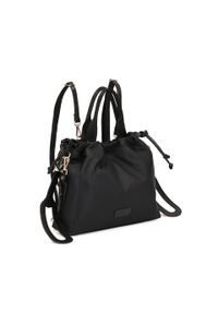 Kazar - Praktyczna torebka plecak 2w1 mummy bag. Kolor: czarny. Styl: młodzieżowy, klasyczny #5