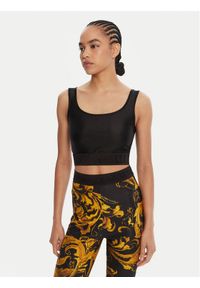 Just Cavalli Top 79PAM204 J0108 Czarny Slim Fit. Kolor: czarny. Materiał: syntetyk