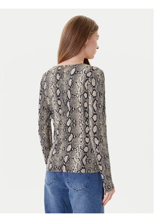 MICHAEL Michael Kors Bluzka MT551STHMC Beżowy Regular Fit. Kolor: beżowy. Materiał: wiskoza