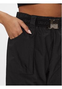 Liu Jo Sport Spodnie dresowe TA4198 T3767 Czarny Regular Fit. Kolor: czarny. Materiał: syntetyk