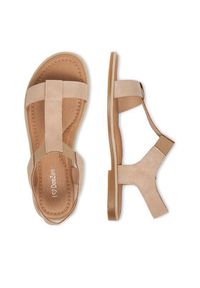DeeZee Sandały CEO-CS166-3A Beżowy. Kolor: beżowy. Materiał: materiał #3