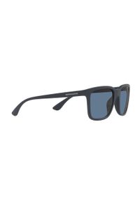 Armani Exchange Okulary przeciwsłoneczne 0AX4112S męskie. Kształt: prostokątne. Kolor: niebieski #4