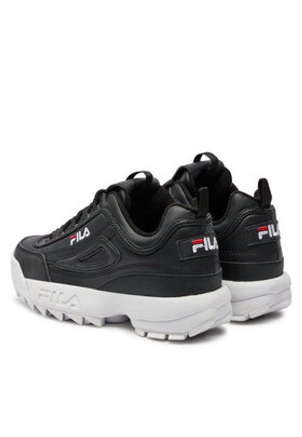 Fila Sneakersy Disruptor Low Wmn 1010302.25Y Czarny. Kolor: czarny. Materiał: skóra