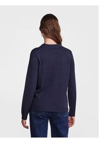 Pieces Sweter 17121018 Granatowy Regular Fit. Kolor: niebieski. Materiał: syntetyk #5