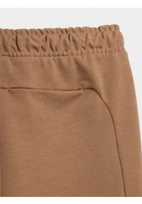 outhorn - Spodenki dresowe męskie - brązowe. Kolor: brązowy. Materiał: dresówka #7