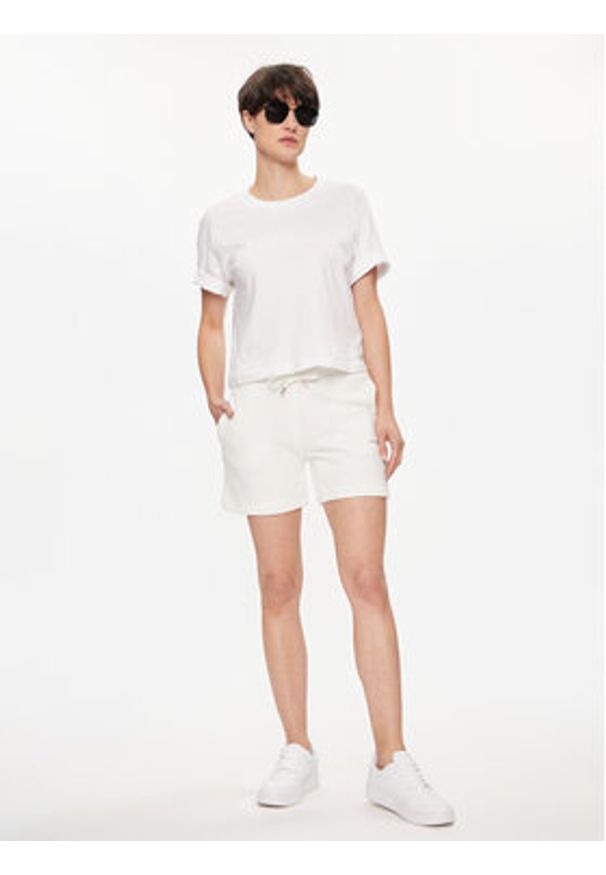 TOMMY HILFIGER - Tommy Hilfiger Szorty sportowe 1985 WW0WW38348 Écru. Materiał: bawełna