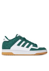 Adidas - adidas Sneakersy Rapid Court Low JR1009 Zielony. Kolor: zielony. Materiał: skóra