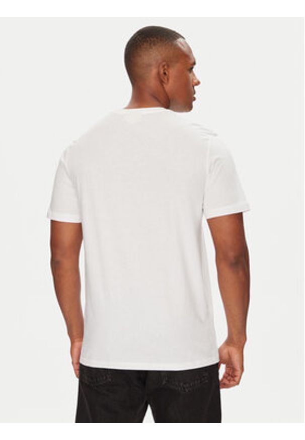 Calvin Klein Jeans T-Shirt LV04RC272G Biały Regular Fit. Kolor: biały. Materiał: bawełna