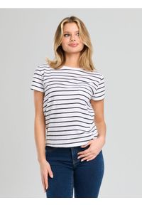 Sinsay - Bawełniana koszulka z kieszonką - wielobarwny. Materiał: bawełna
