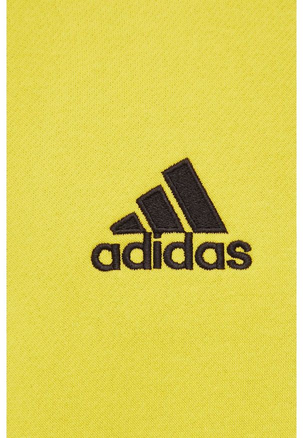 adidas Performance bluza HI2140 męska kolor żółty z kapturem z aplikacją. Okazja: na co dzień. Typ kołnierza: kaptur. Kolor: żółty. Materiał: bawełna. Wzór: aplikacja. Styl: casual