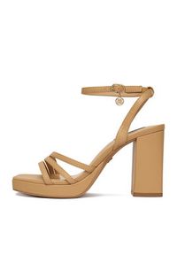 Nine West Sandały TS6197-01 Beżowy. Kolor: beżowy. Materiał: skóra #2