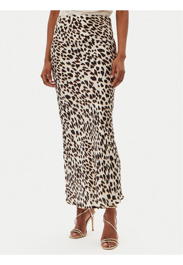 Kontatto Spódnica maxi B3008C Beżowy Slim Fit. Kolor: beżowy. Materiał: wiskoza