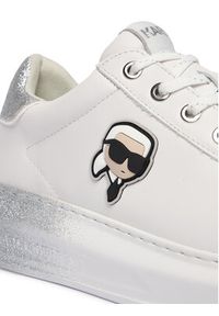 Karl Lagerfeld - KARL LAGERFELD Sneakersy Kapri KL62530F Biały. Kolor: biały. Materiał: skóra #3