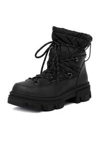 DeeZee Śniegowce 13107-23 Czarny. Kolor: czarny. Materiał: materiał #3